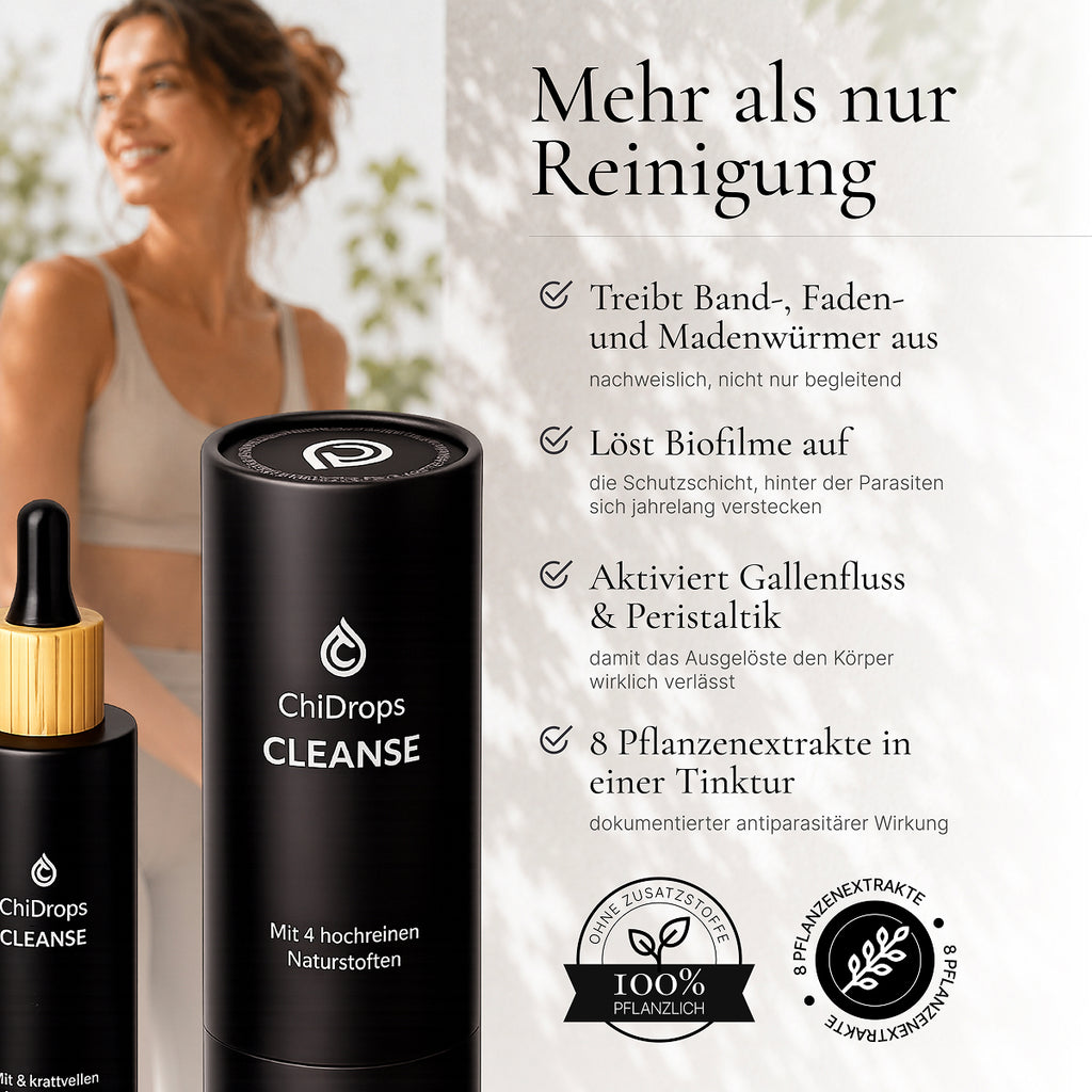 ChiDrops CLEANSE - Kraftvolle Pflanzenextrakte