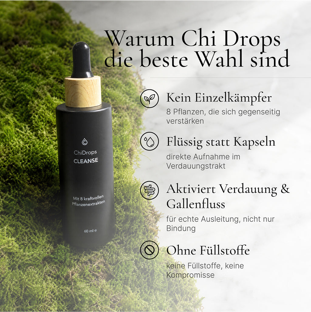 ChiDrops CLEANSE - Kraftvolle Pflanzenextrakte