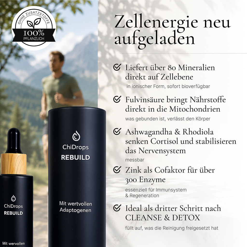 ChiDrops REBUILD - Kraftvolle Adaptogene und Mineralien
