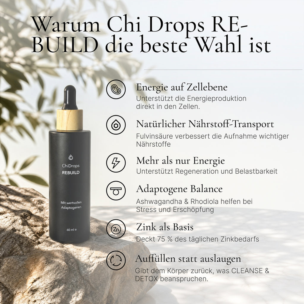 ChiDrops REBUILD - Kraftvolle Adaptogene und Mineralien