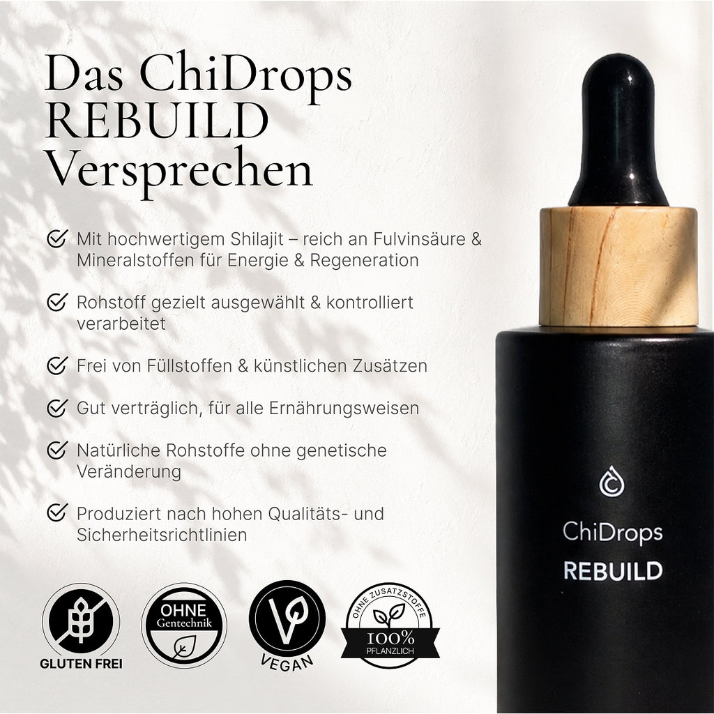 ChiDrops REBUILD - Kraftvolle Adaptogene und Mineralien